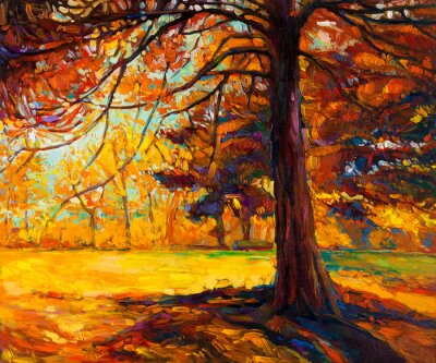 Bild Bemalte Herbstbäume