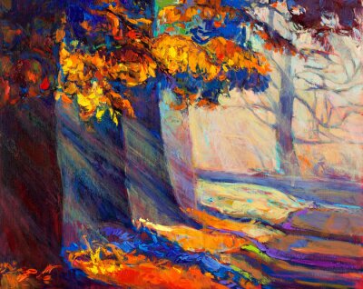 Bild Bemalte Herbstbäume