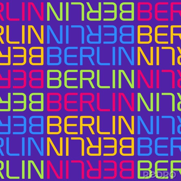Bild berlin, germany seamless pattern