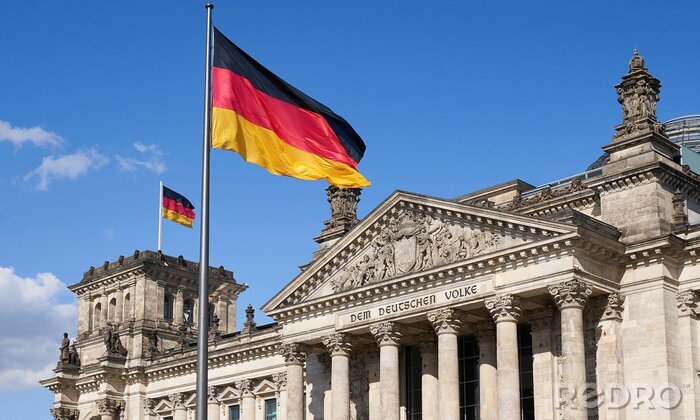 Bild Berlin und die deutsche Flagge