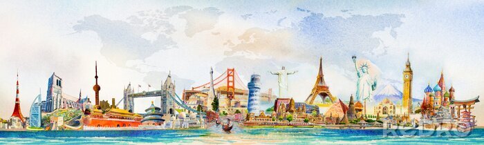 Bild Berühmte Denkmäler der Welt auf Panorama