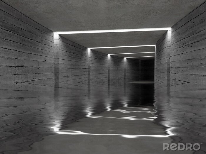 Bild Beton-Tunnel mit Wasser