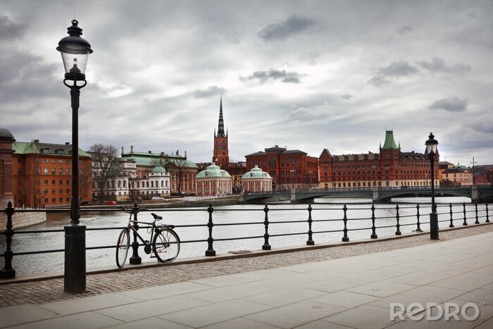 Bild Bewölkte Stadt Stockholm