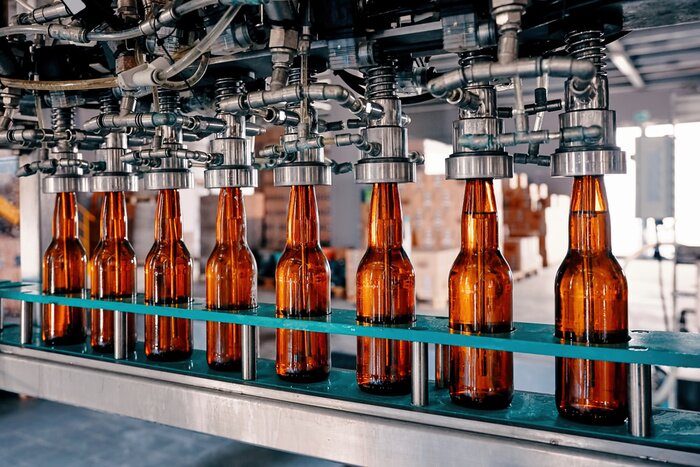 Bild Bier Kronkorken-Verschließmaschine