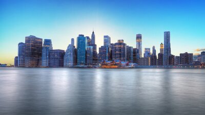 Blaue Landschaft von New York City