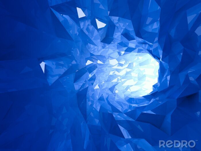 Bild Blauer Tunnel aus Glas