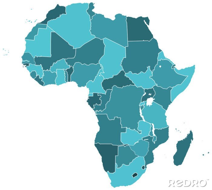 Bild Blaues Afrika auf der Karte