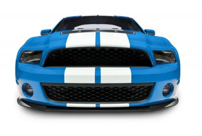Bild Blaues Auto Mustang