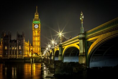 Blick auf Big Ben und Brücke