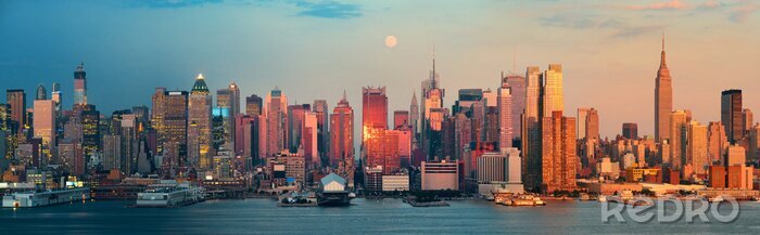 Bild Blick auf den Sonnenuntergang in New York City