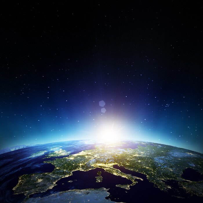 Bild Blick auf Europa aus dem Weltraum