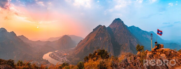 Bild Blick auf Panorama von Laos