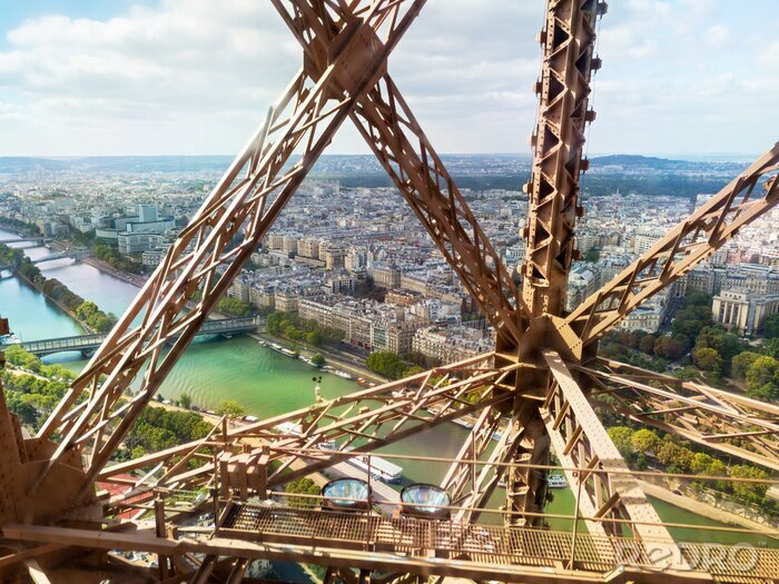 Bild Blick auf Paris vom Eiffelturm aus