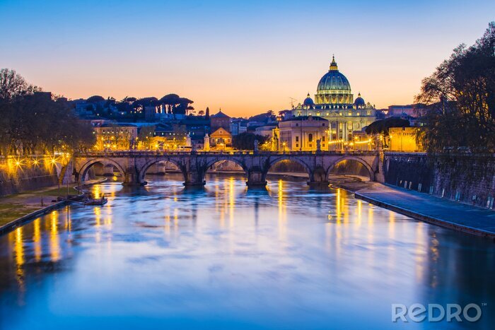 Bild Blick auf Rom am Abend