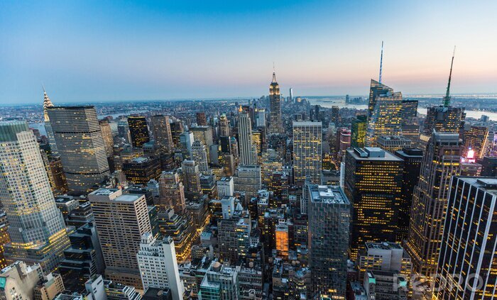 Bild Blick von oben auf New York City