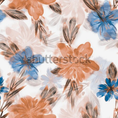 Bild Blumen Aquarell in subtilen Farben