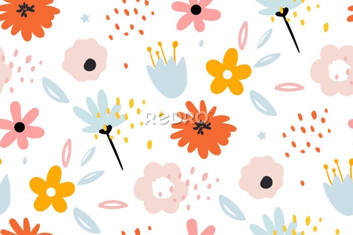 Bild Blumen im skandinavischen Stil