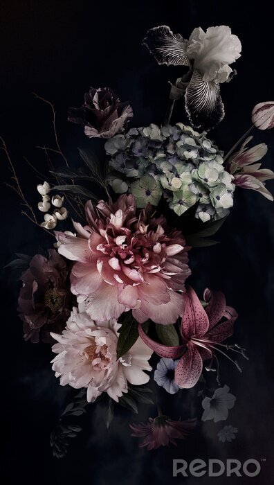 Bild Blumenarrangement mit Pfingstrosen
