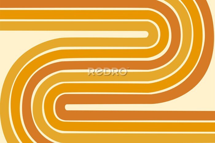 Bild Boho abstract lines retro texture background. Summer pattern. 