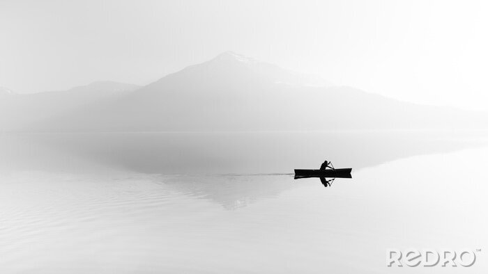 Bild Boot auf glattem See