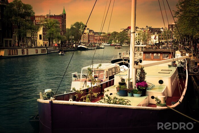 Bild Boote in Amsterdam