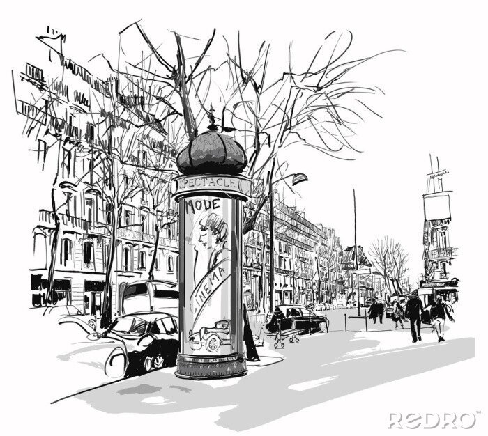 Bild Boulevard in Paris