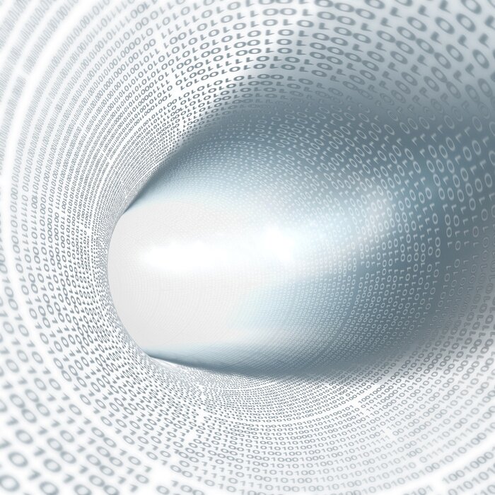 Bild Breiter Tunnel aus Binärcode