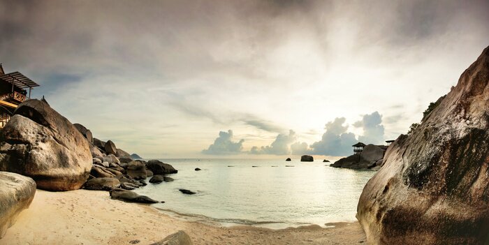 Bild Breitwand-Landschaft mit Strand