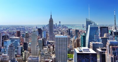 Breitwand-Perspektive von New York City