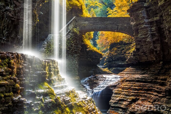 Bild Brücke am Wasserfall