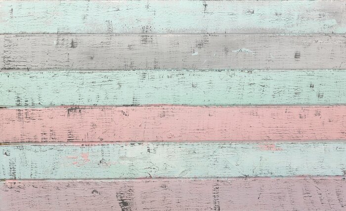 Bild Bunte Bretter Shabby Chic