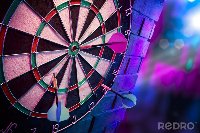 Bild Bunte Dartscheibe
