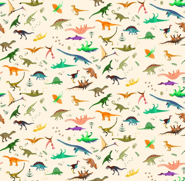 Bild Bunte Dinosaurier