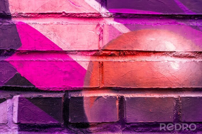 Bild Bunte Graffiti-Mauer