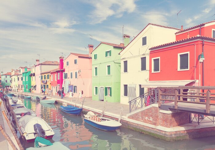 Bild Bunte Häuschen in Venedig