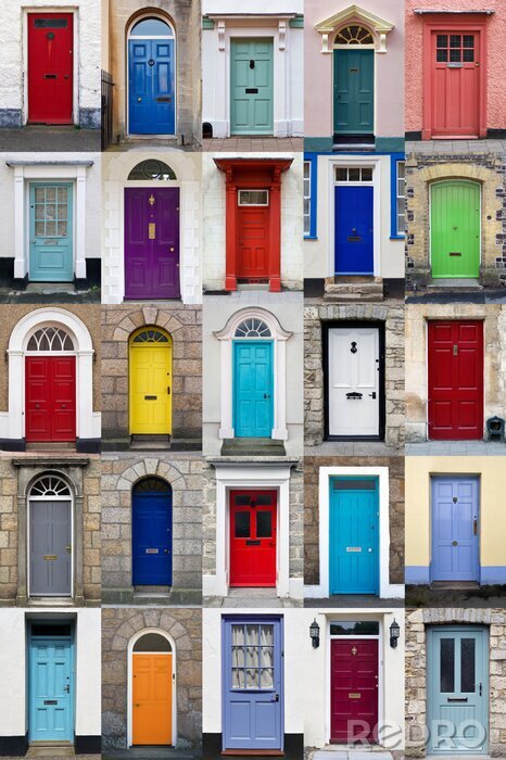 Bild Bunte Haustüren