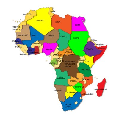Bild Bunte Länder Afrikas