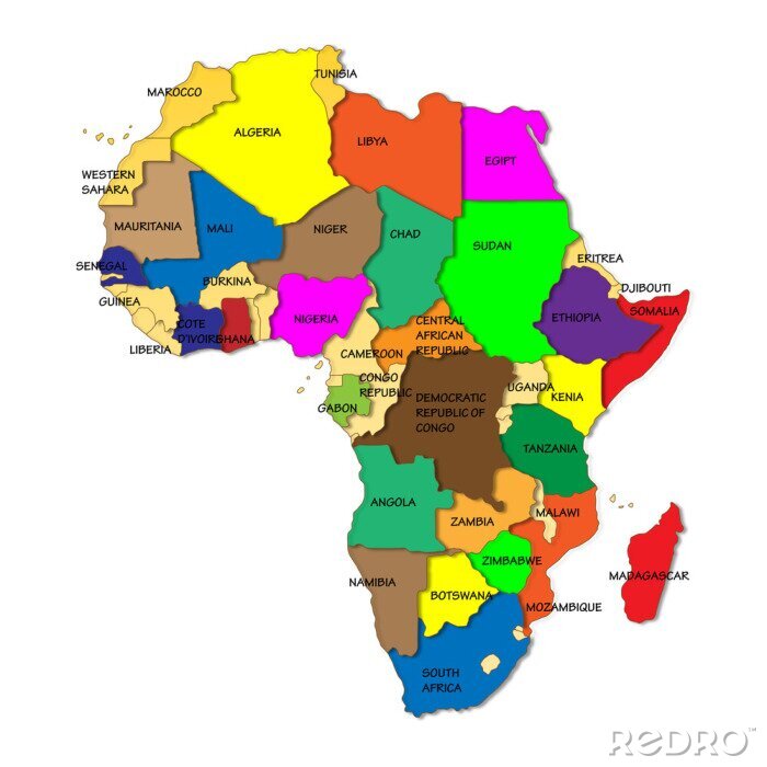 Bild Bunte Länder Afrikas