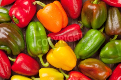 Bild Bunte Paprikaschoten