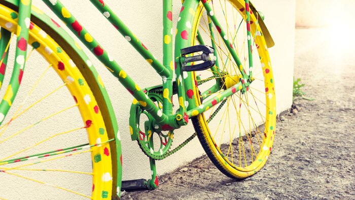 Bild Buntes Fahrrad