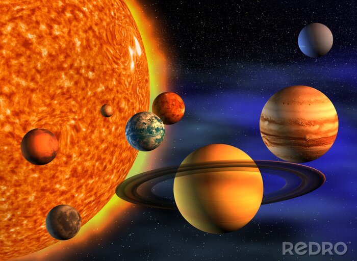 Bild Buntes Sonnensystem