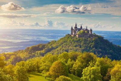 Bild Burg Hohenzollern bei Sonnenuntergang