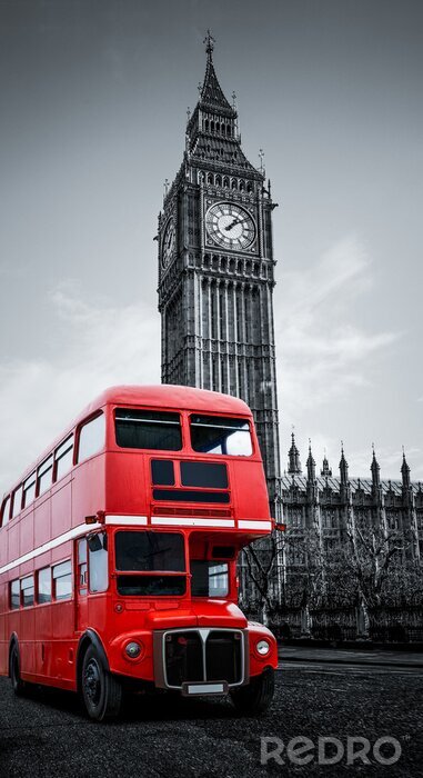 Bild Bus auf der Londoner Straße