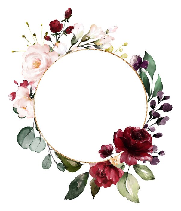 Bild Caramint-Rosen an einer Boho-Girlande