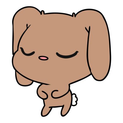 Bild cartoon of cute kawaii bunny