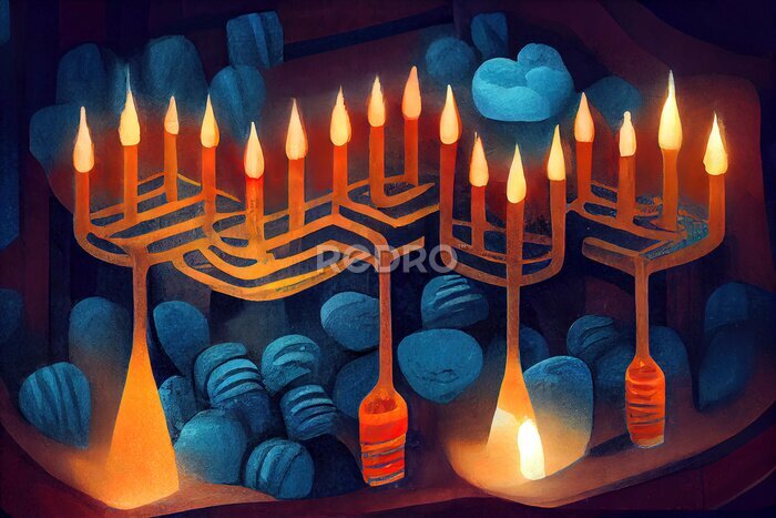 Bild Chanukka-Kerzen