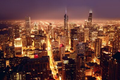 Chicago aus Vogelperspektive