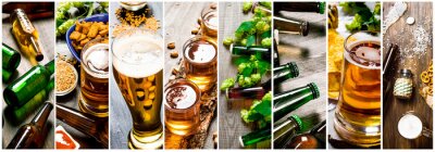 Collage mit Bier