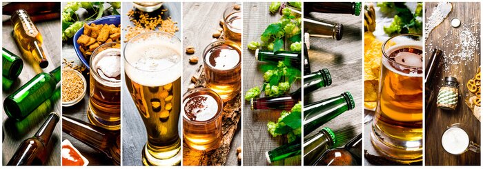 Bild Collage mit Bier