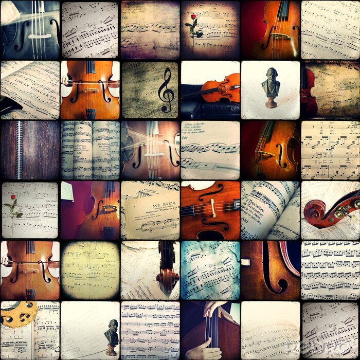 Bild Collage mit Musik